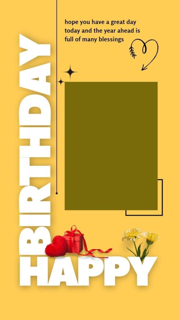 happy birthday photo frames free download