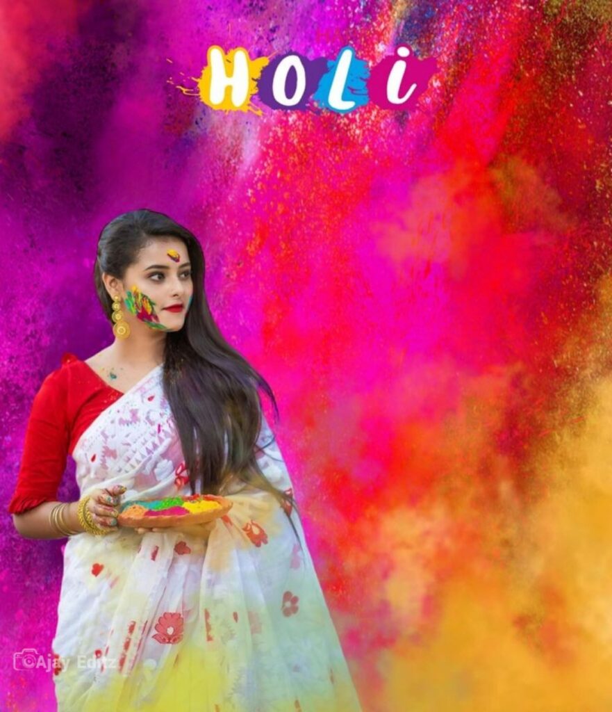 Happy holi cb editing background download