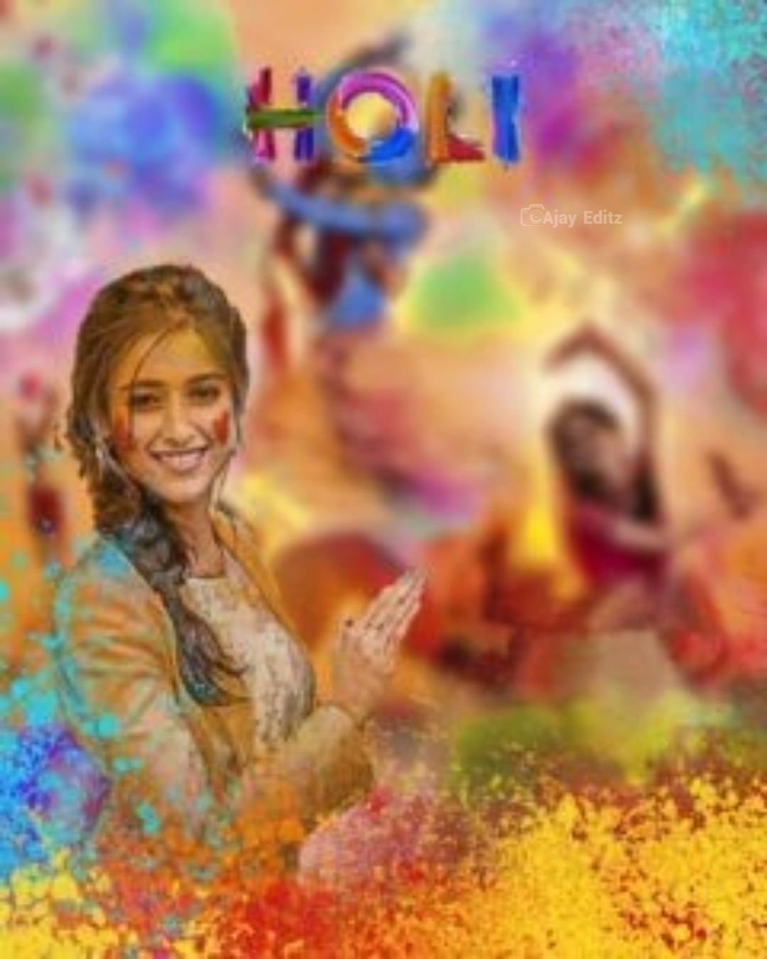 Happy holi cb editing background